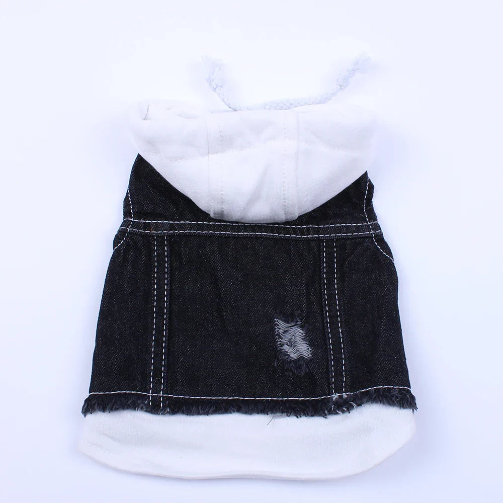 Dog Cat Jacket Vest Denim Pet Puppy Coat