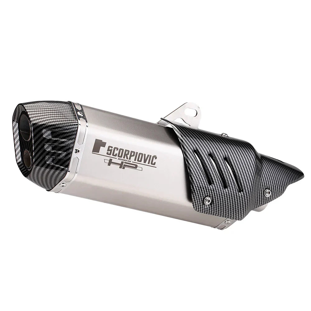 Slip on 51mm motorcycle exhaust system muffler modified