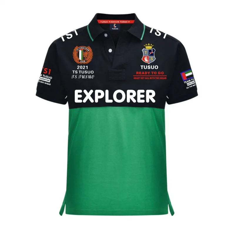 Summer High Quality Embroidery Polo Shirt Men Business