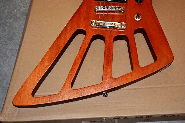 Factory customized goose shaped 6 electric guitar hollow