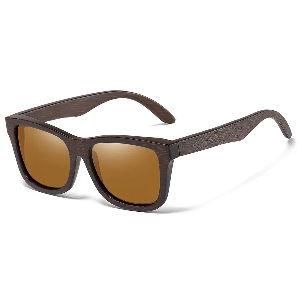 GM Natural Bamboo Wooden Sunglasses Handmade Polarized Glasses