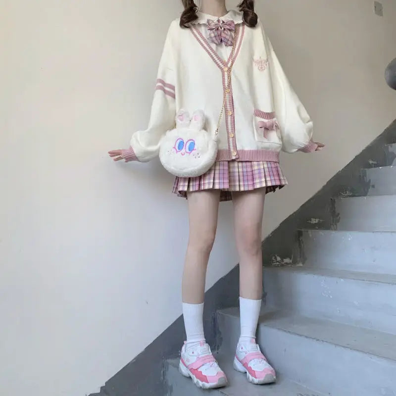 Japanese Girls Loli Vneck JK Uniforms Cute Sweet