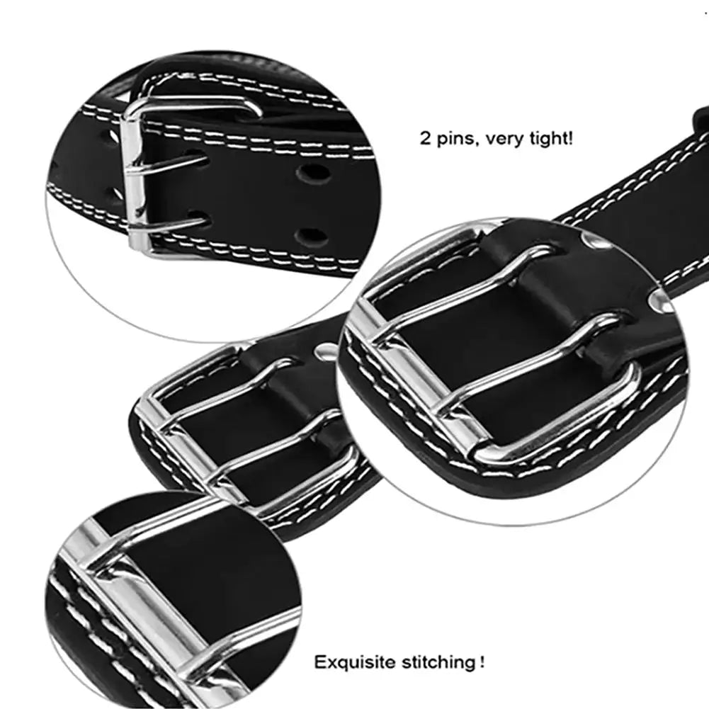 Leather Weightlifting Belt Gym Fitness Crossifit Dumbbell Barbell
