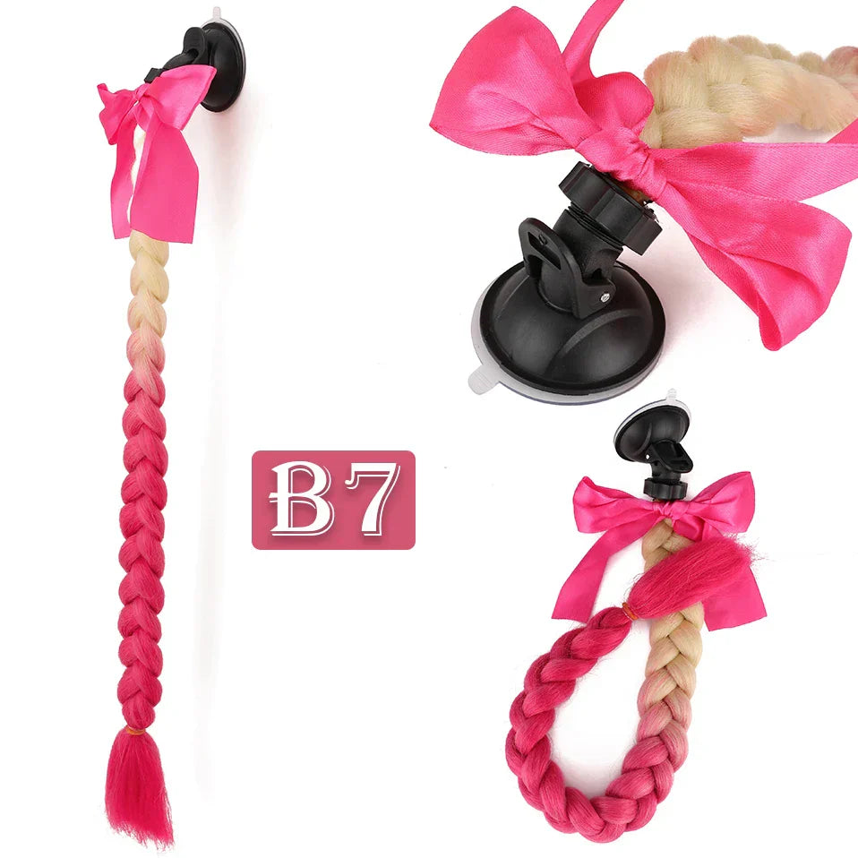 S-noilite Synthetic New Arrival Helmet Hair Ponytail Braid