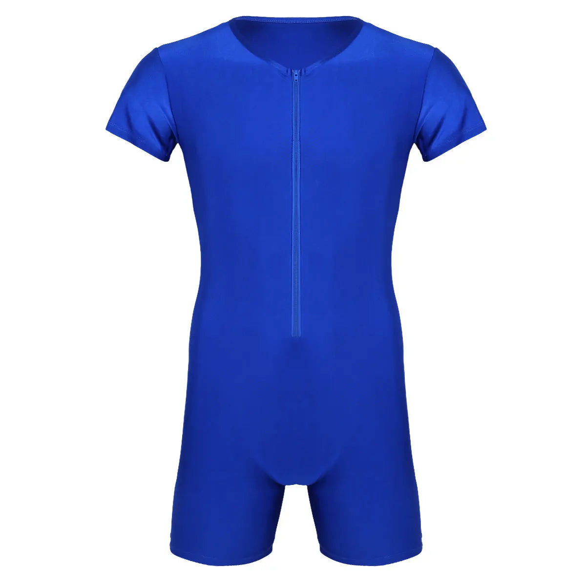 Mens Pajamas Undershirts One-piece Leotard Jumpsuit Male Short