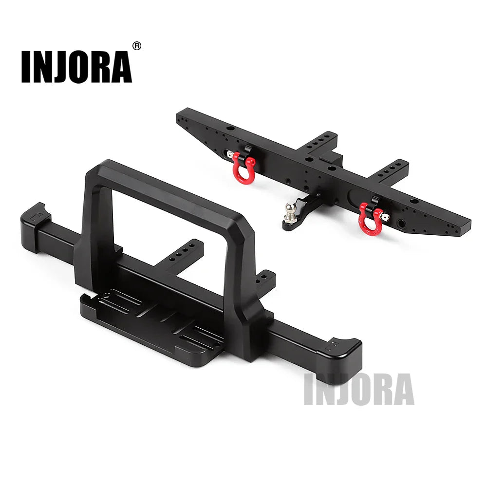 INJORA RC Car Classic Metal Front Rear Bumper