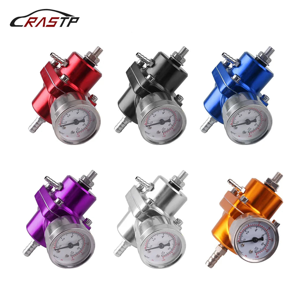 RASTPHigh Quality 0140 PSI Adjustable Fuel Pressure RegulatorFPR