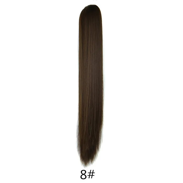 22inch Claw Clip On Ponytail Hair Extension Synthetic