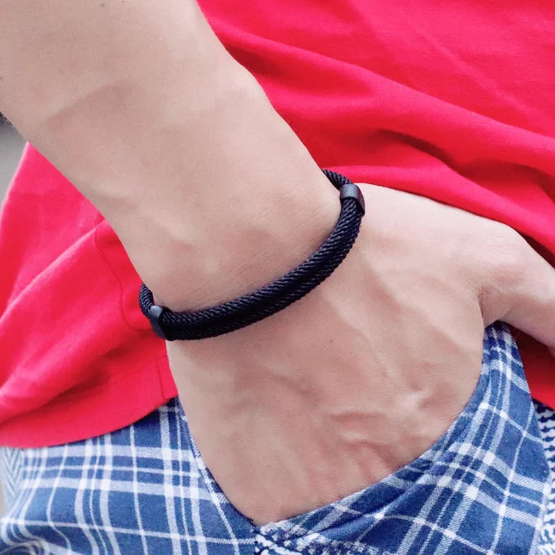 Adjustable Rope Bracelet Men Women Minimalist Friendship Braclet