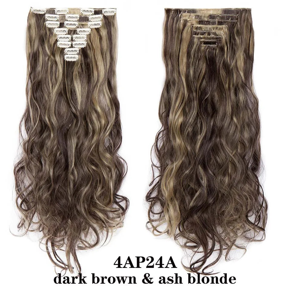 HAIRRO 24Inches 170g 36 Colors Long Straight Synthetic