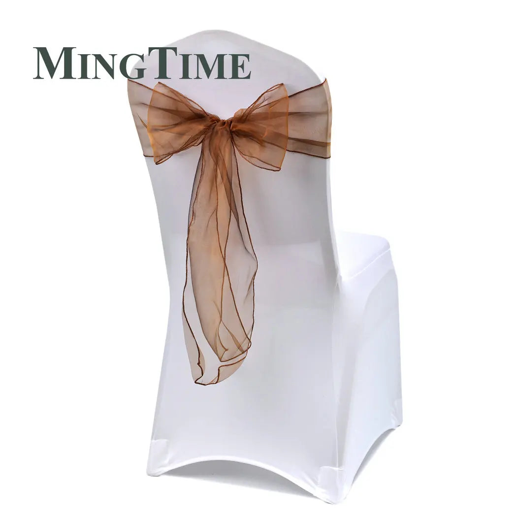 25pcs 275cm Sheer Organza Chair Sashes Band Ribbon