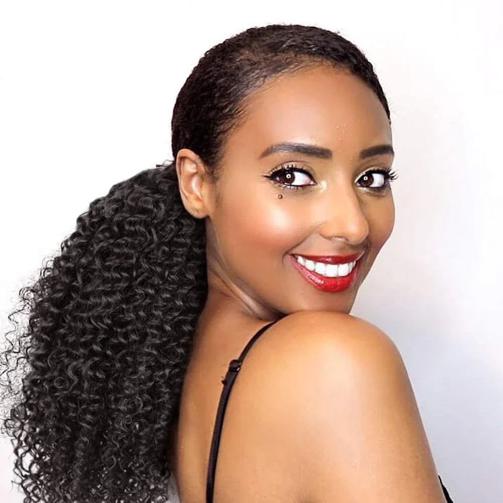 Tinashe Beauty Drawstring Kinky Curly Ponytail With Clips