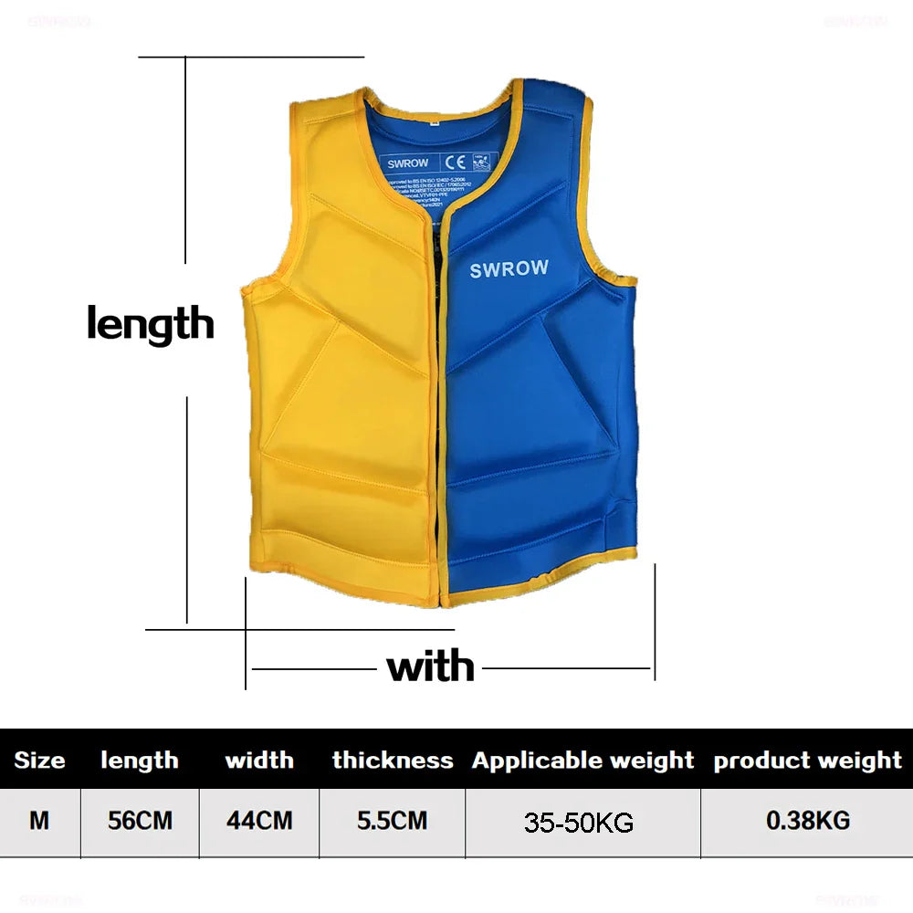 SWROW Life Jacket Fishing Vest Water Sports Kayaking