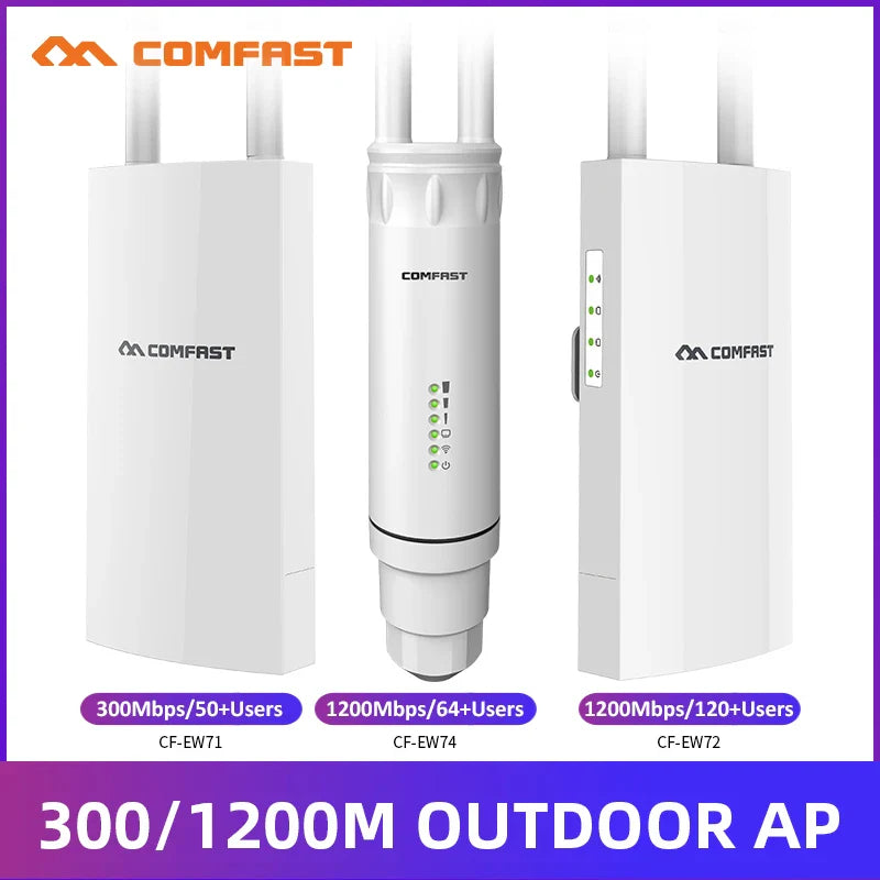 Comfast 300M/1200M Outdoor Access Point Wireless WiFi Extender