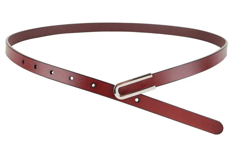 New Fashion Women's Genuine Leather Belts Design Thin