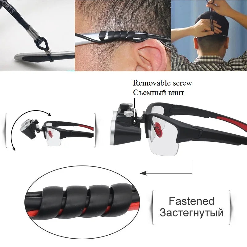 Dentistry Binocular Magnifier 2.5X 3.5X Ultra-lightweight Optical Loupes