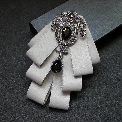 High Quality Korean Fashion New Crystal Bow Tie