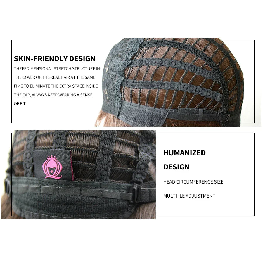 7JHH WIGS Black Short Bob Wig for Girl