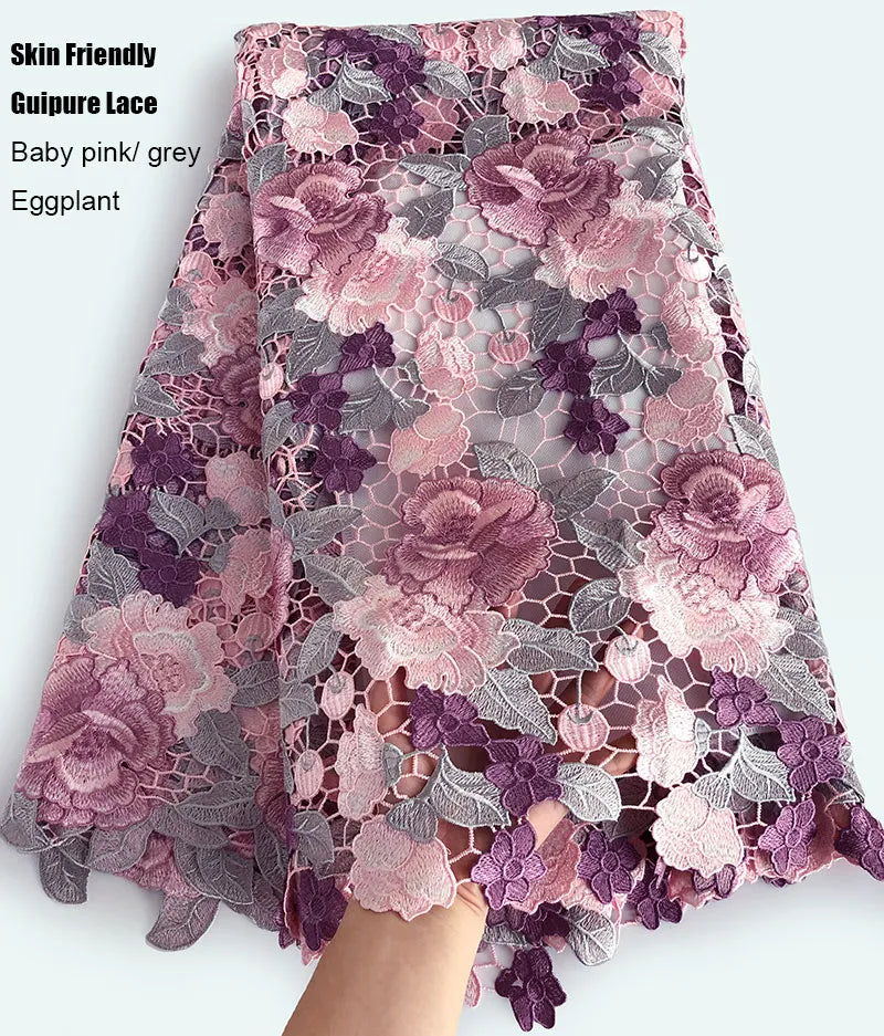 Skin friendly 5 Yards Top Class Guipure Lace