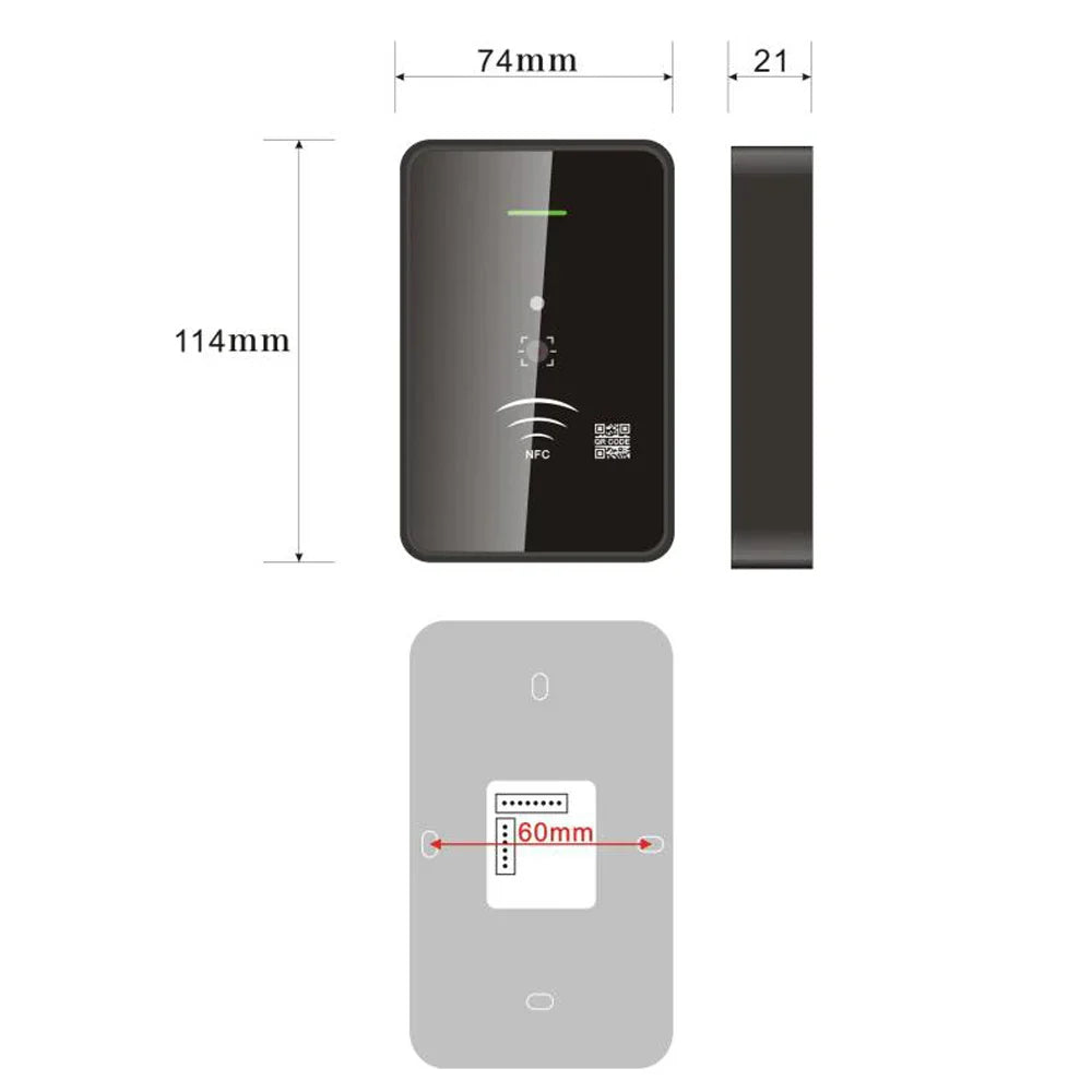13.56Mhz IC card reader RS232 RS485 Wiegand 26