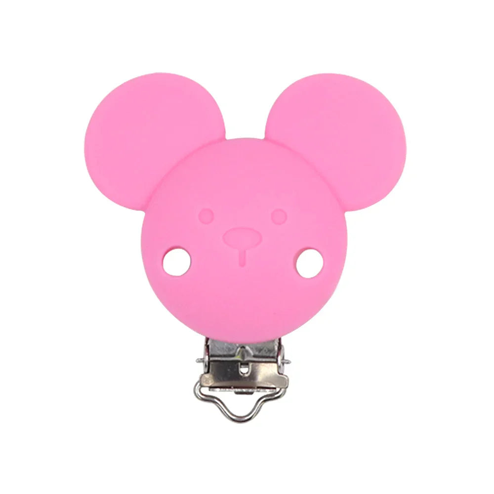 BOBO.BOX 10pc Silicone Beads Mikey Mouse Round Shape