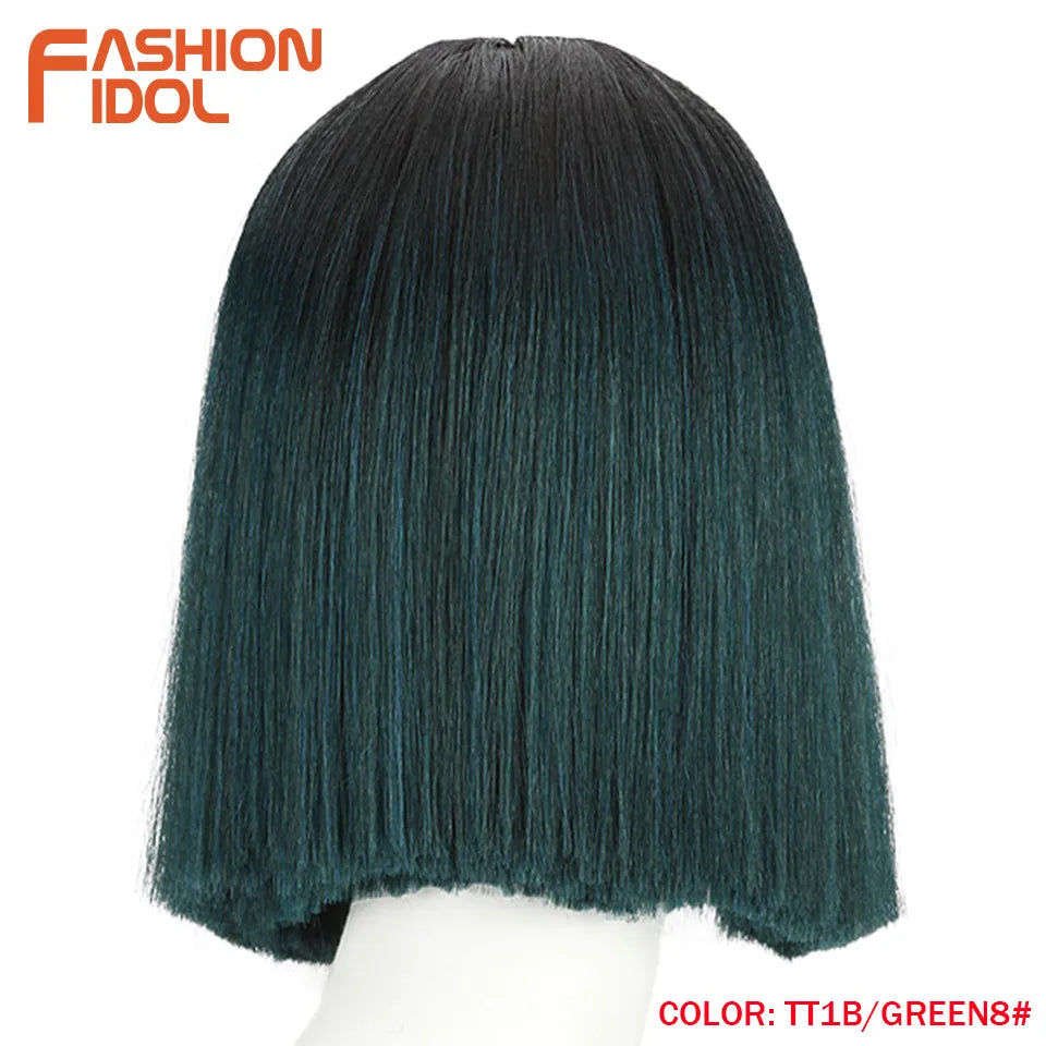 FASHION IDOL 10 Inch Bob Wigs Straight Hair