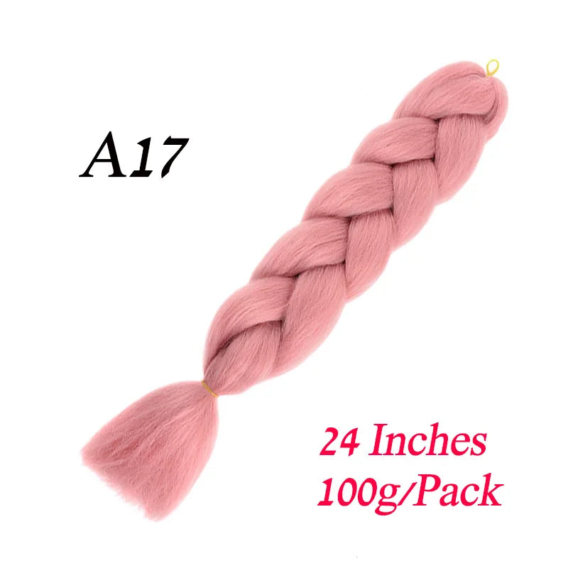 Synthetic Jumbo Braiding Hair Extension 24 " Heat