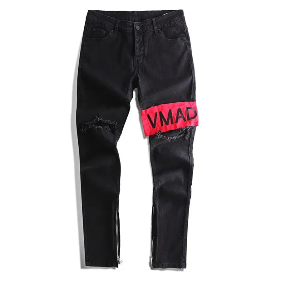 VMADE Authentics Male Washed stretch Jeans for men