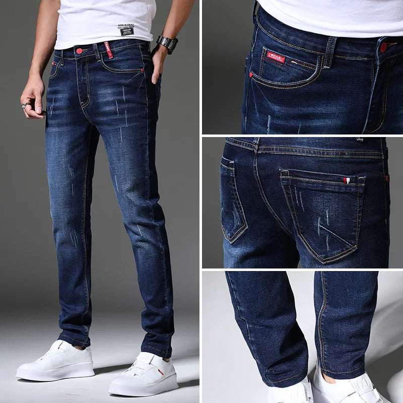 Fashion High Quality Stretch Casual Men Jeans Skinny
