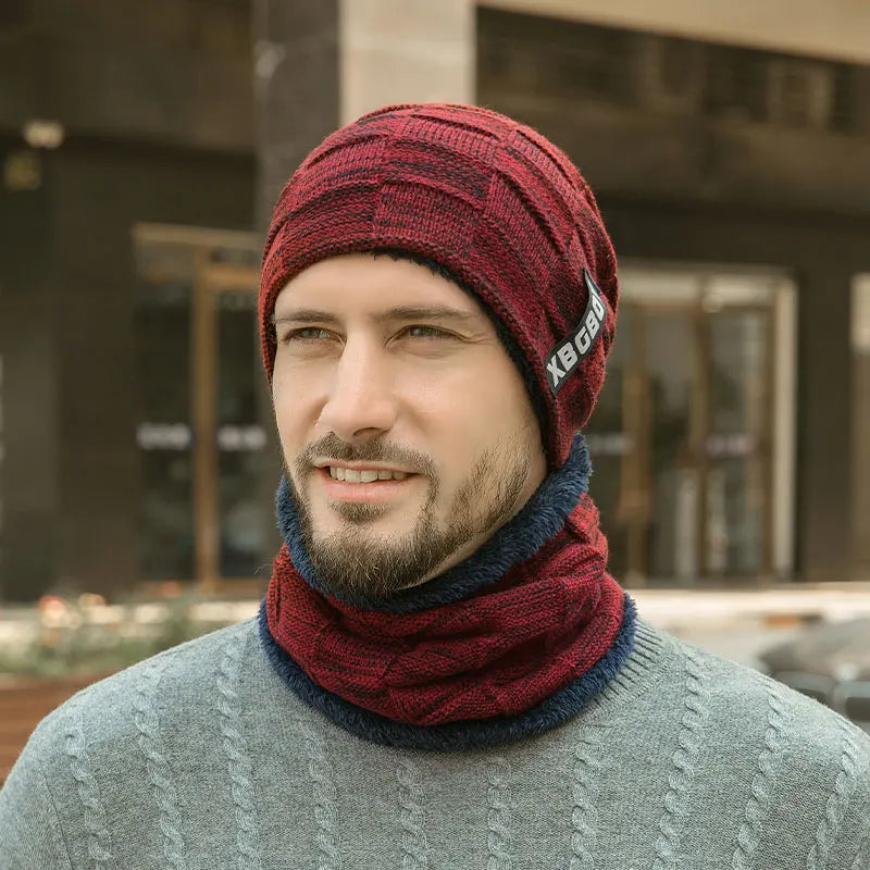 2019 Winter Beanie Hats Scarf Set Warm Knit