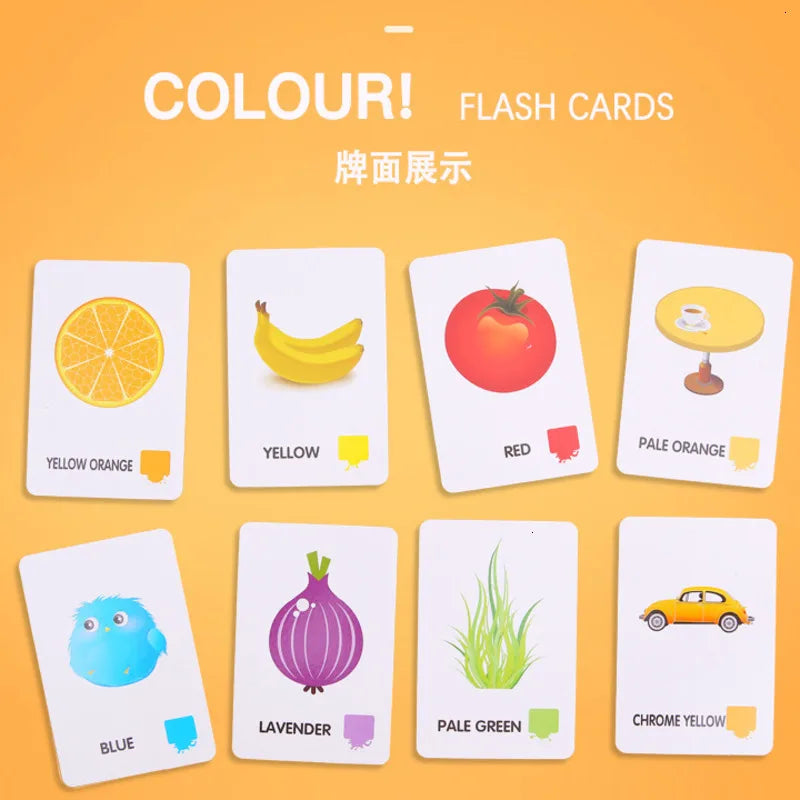 36Pcs Kids Cognition Card Shape Animal Color Teaching