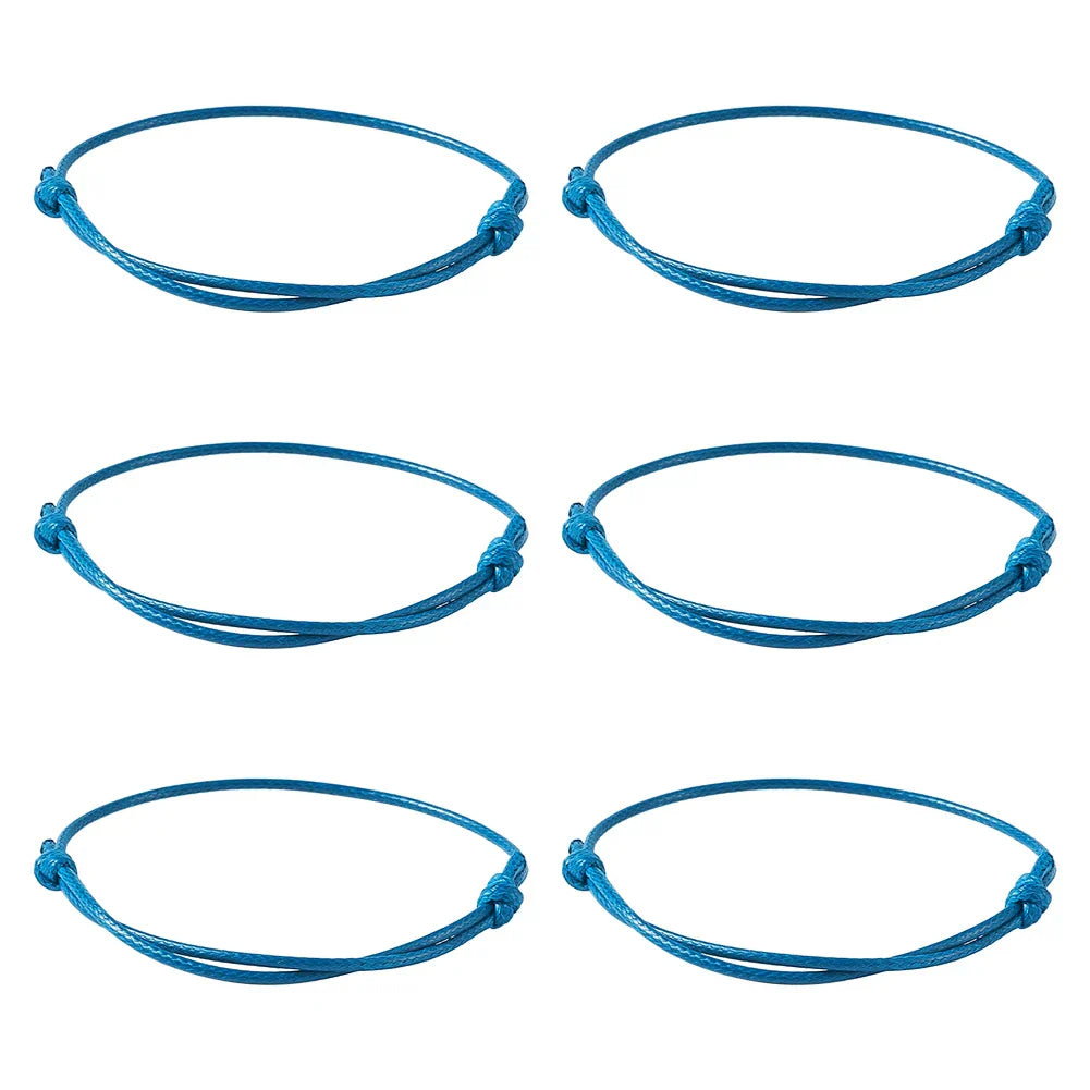 50pcs/lot Unisex Woven Korean Waxed Polyester Cord Bracelet