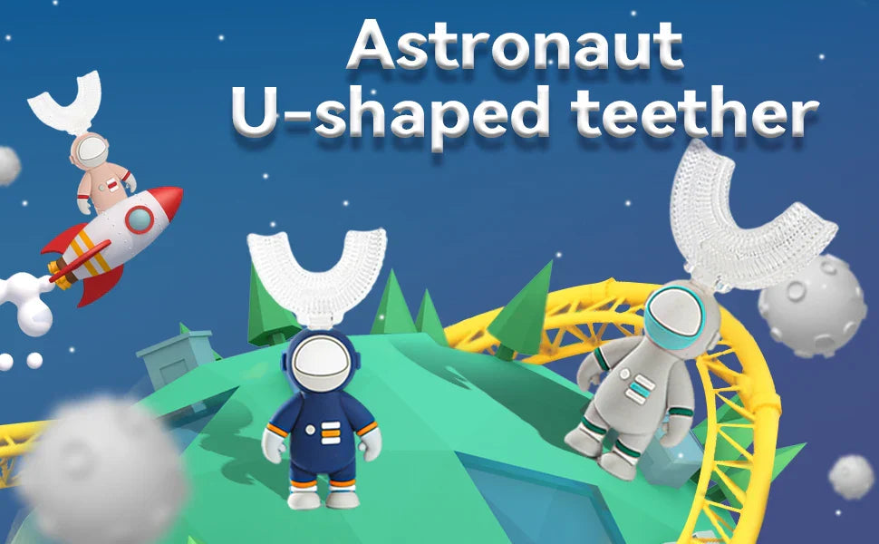 Infant U-Shaped Soft Silicone Toothbrush Set Food Grade