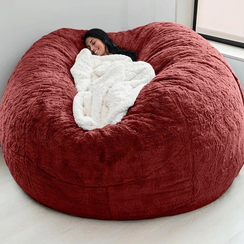 Dropshipping 7FT 183cm Fur Giant Removable Washable Bean