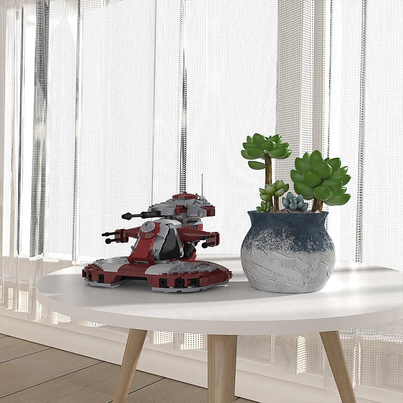 MOC Space Military Tank AAT Tank Building Block