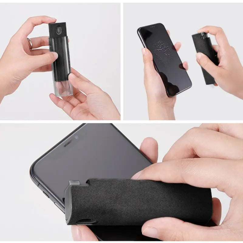1Set Portable Phone PC Screen Cleaner Microfiber Cloth