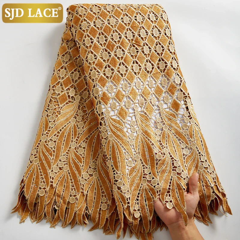 SJD LACE 2024Skin Friendly Classic African Eembroidery Guipure