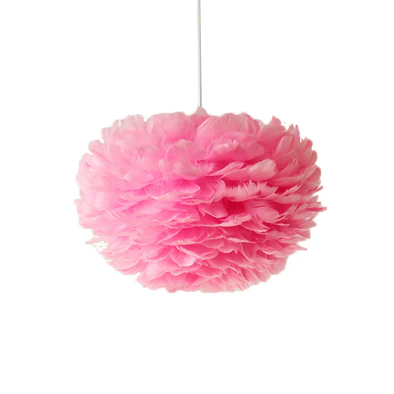 Feather Chandelier Nordic Modern Living Room Bedroom Feather