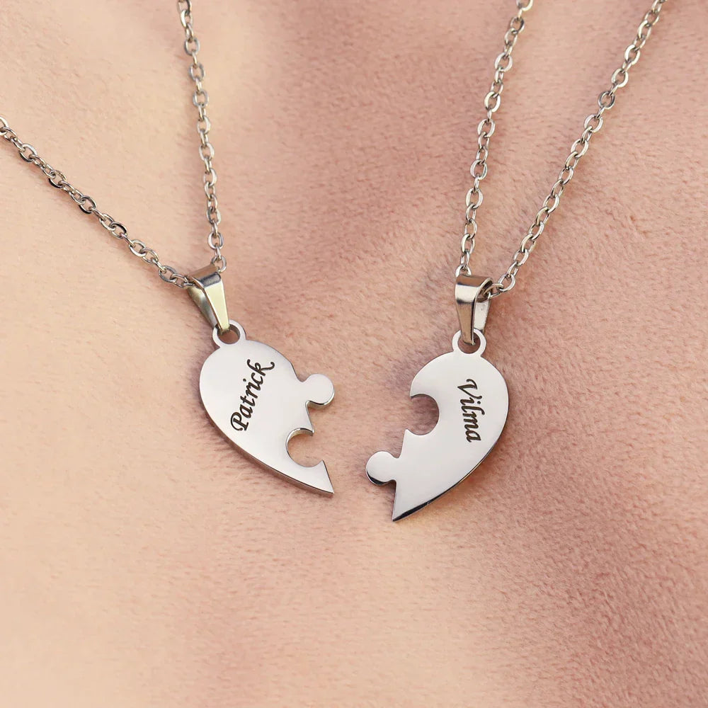 Personalized 5 Stars Reviews stainless steel Heart Shape