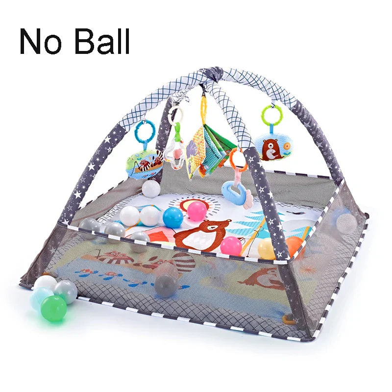 Multifunctional Fitness Frame Round Play Crawling Mat 0-12