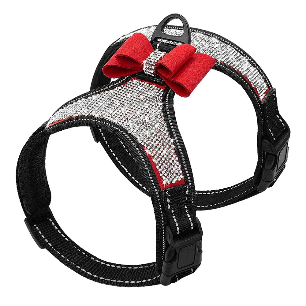 Reflective Dog Harness Nylon Pitbull Pug Small Medium