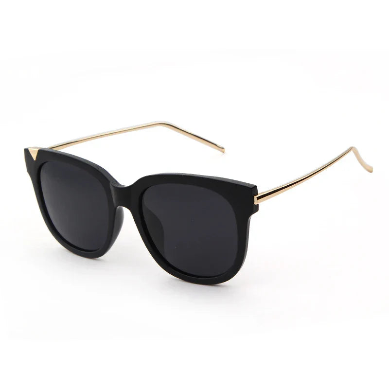 Trendy Cat Eye Metal Polarized Sunglasses Men Driving