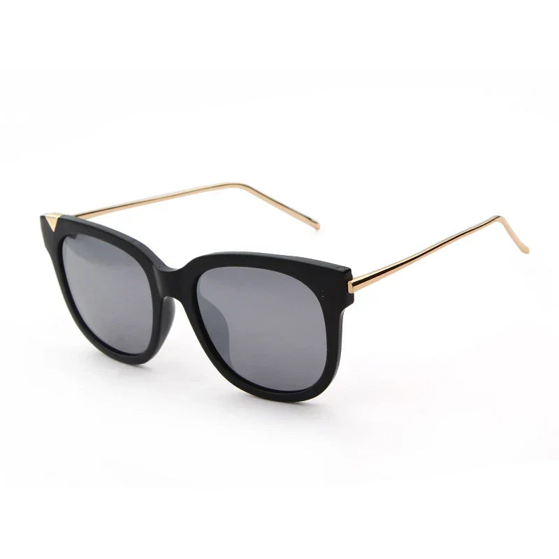 Trendy Cat Eye Metal Polarized Sunglasses Men Driving