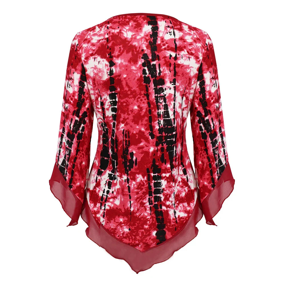 Yitonglian Trending Style Plus Size Women Blouse Summer