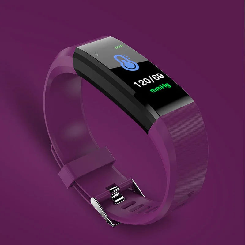 115 Plus Waterproof Smart Watch Wristband Fitness Tracker