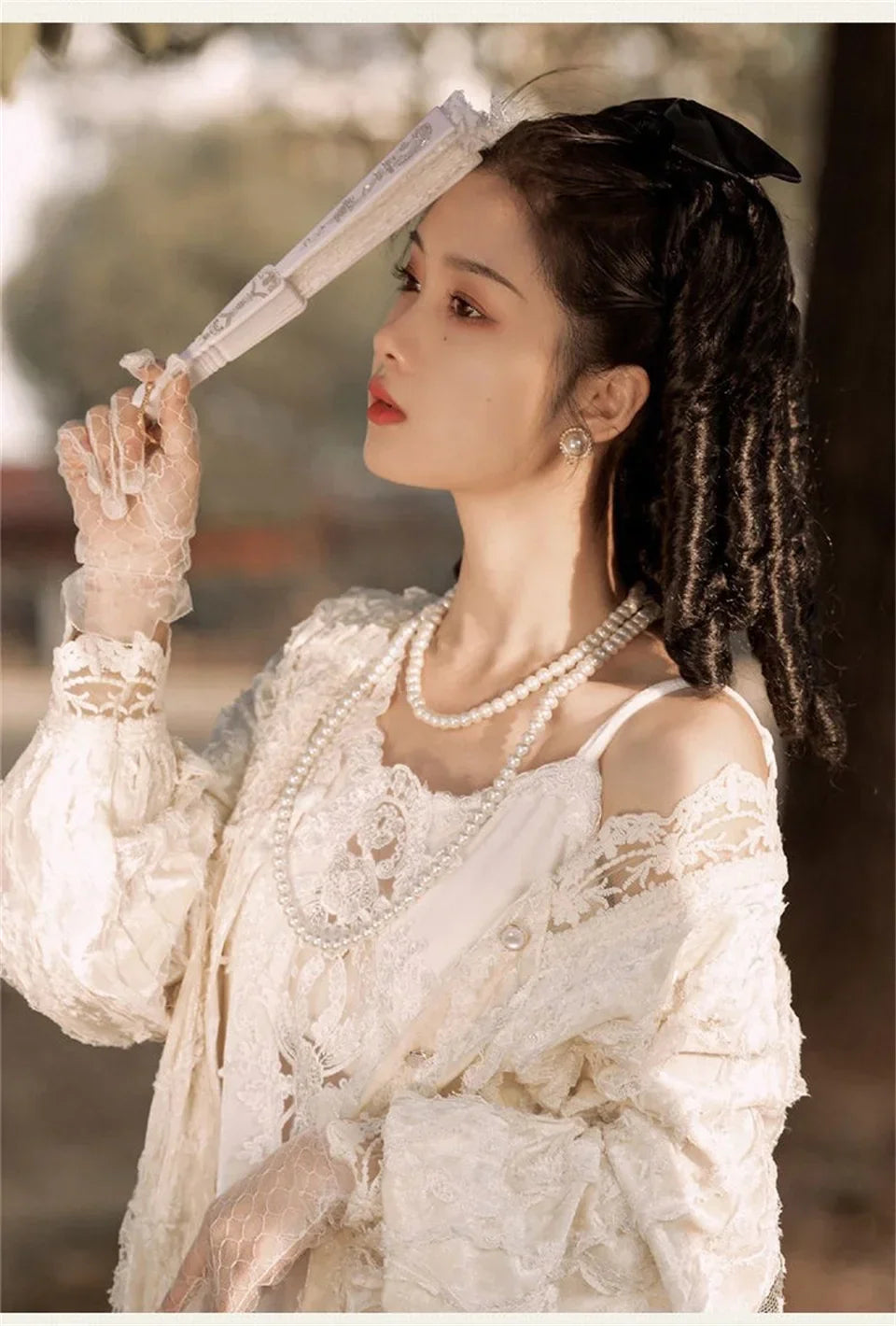 AS Synthetic Retro Ponytail with Comb Europen Princess