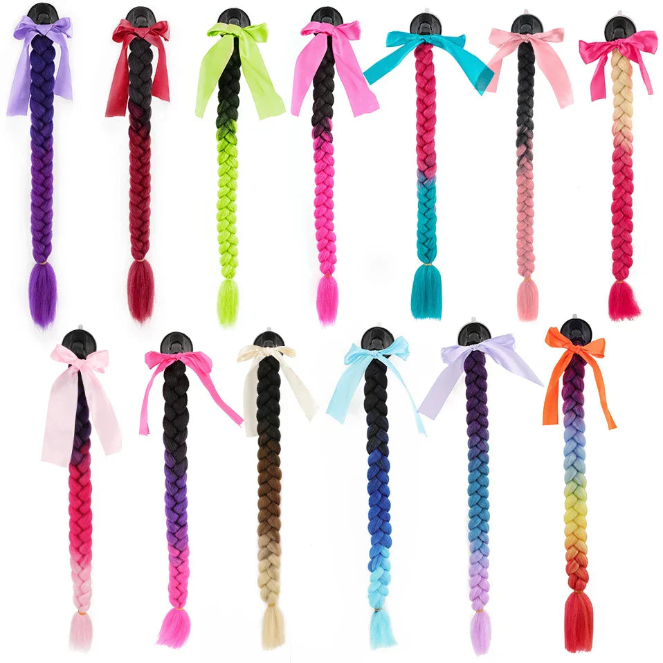 S-noilite Synthetic New Arrival Helmet Hair Ponytail Braid
