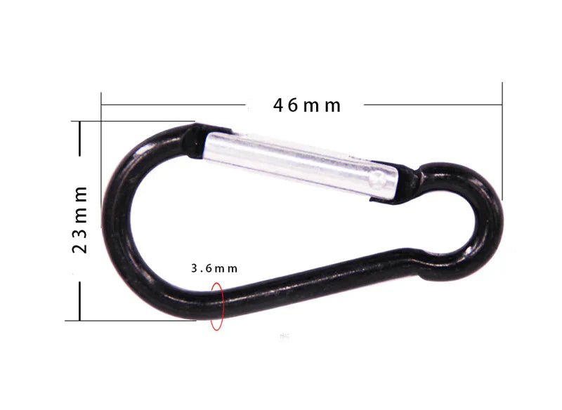 30PCS Aluminum Carabiner Key Chain Clip Outdoor Camping