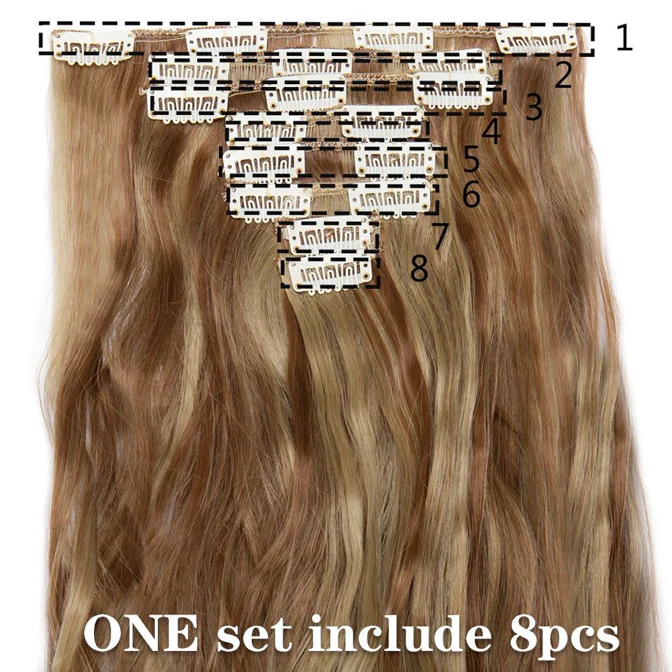 HAIRRO 24Inches 170g 36 Colors Long Straight Synthetic