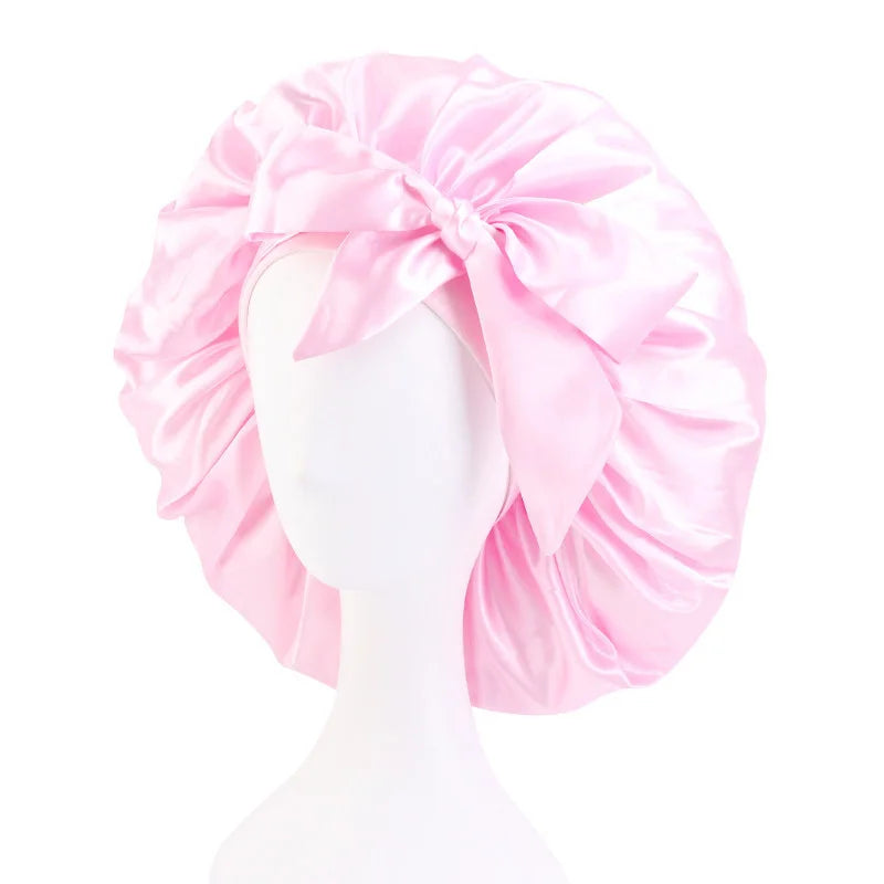New Extra Large Bow Scarf Cap Bath Cap